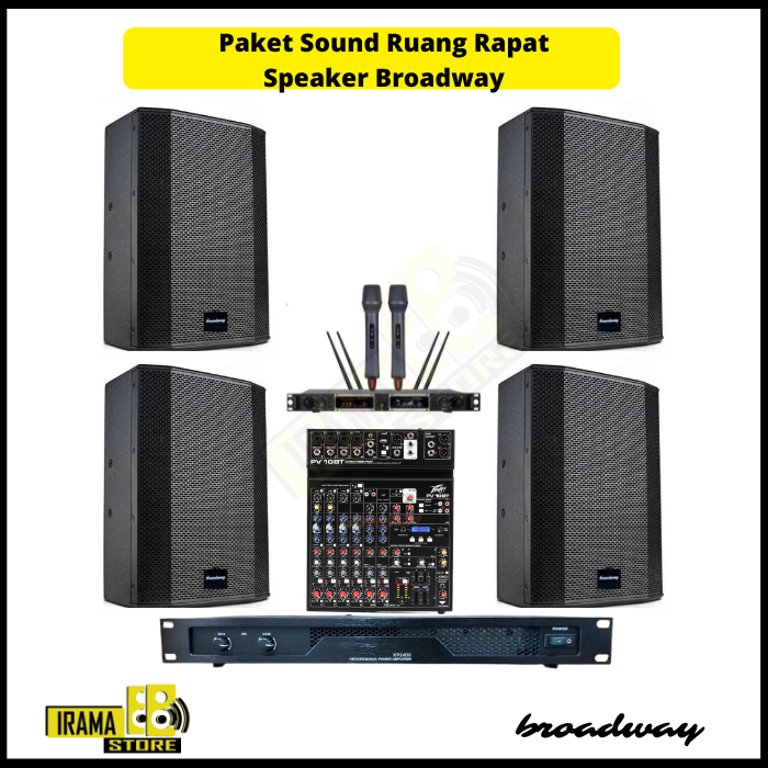 Paket Soundsystem Ruang Rapat Speaker Broadway - 4 Speaker